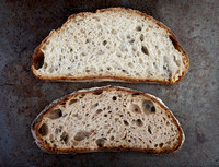 Beauty shots of Campagne and sliced comparison of brown and campagne